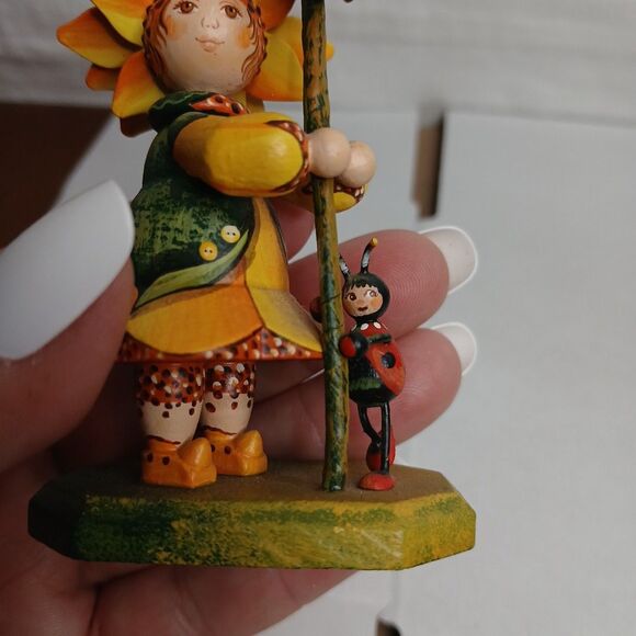 Kathe Wohlfahrt Kindertraum  1997 Sunflower Girl Limited Edition 127/300 - Picture 8 of 12